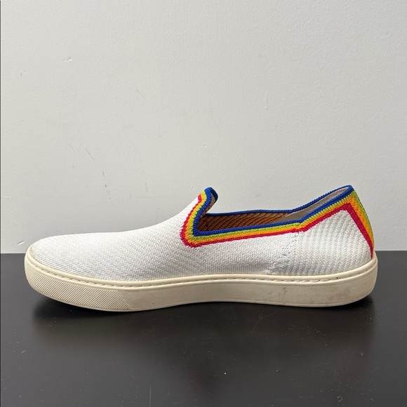 Rothy's The Original Slip On Sneaker white rainbow Limited Edition knit US10 - Picture 7 of 12